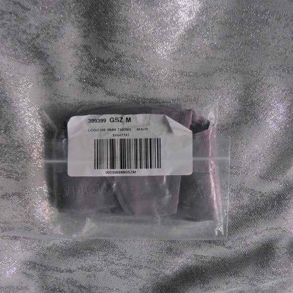 VS MAUVE COTTON LOGO THONG NWT - Picture 5 of 5